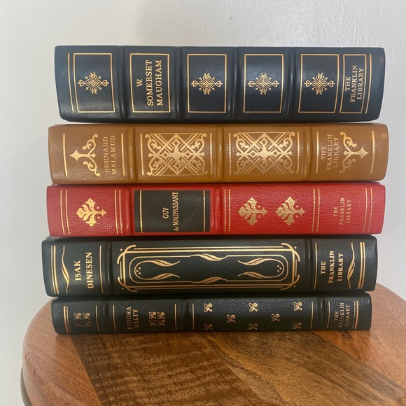 Vtg. Leatherbound The Franklin Library 5 Book Set - Picture 3 of 16